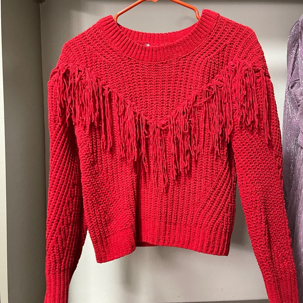 Red Sweater | Brand: No Boundaries |Size: S (3-5)